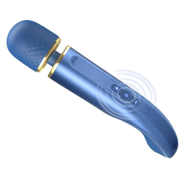 Vibrating Wand USB Silicone Blue - Image 7