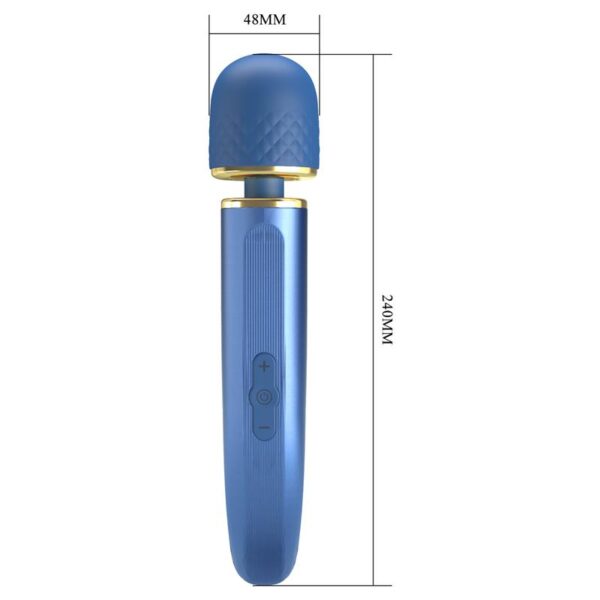 Vibrating Wand USB Silicone Blue - Image 10