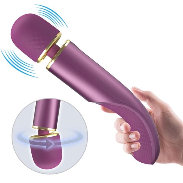Vibrating Wand Silicona Purple - Image 2