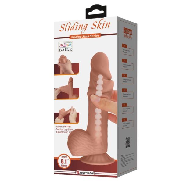 Sliding Skin Realistic Dildo 20.6 cm - Image 9