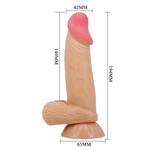 Sliding Skin Realistic Dildo 19.4 cm - Image 9