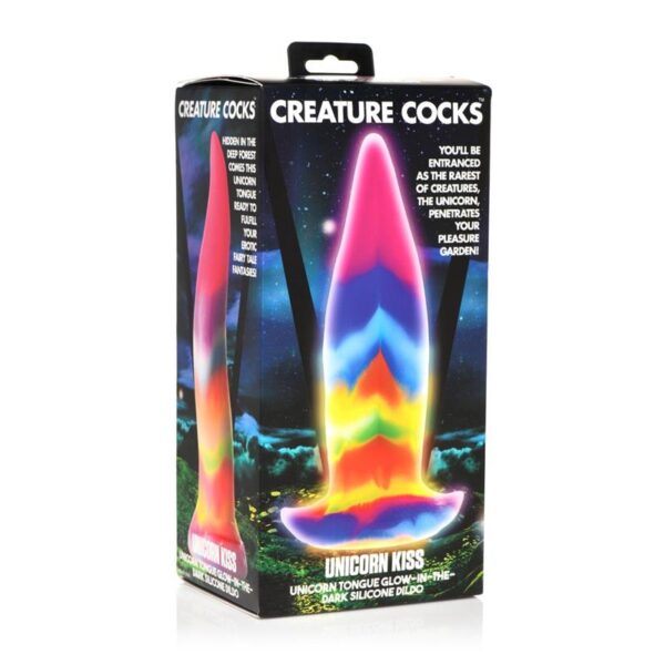 Glow-In-The-Dark Unicorn Tongue Dildo 8.4 - Image 6
