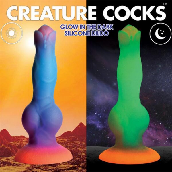 Glow-In-The-Dark Alien Dildo 8.5 - Image 9