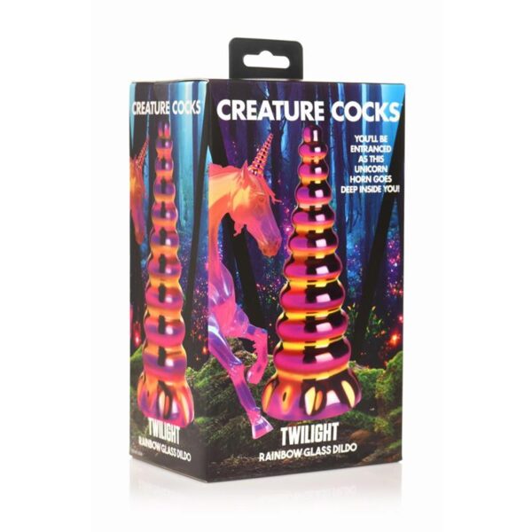 Twilinght Rainbow Borosilicate glass Dildo - Image 4