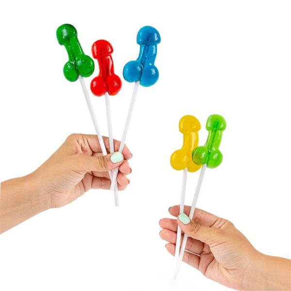 Assorted Display Flavored Penis Shaped Lollipop with Alcohol 40 pcs - Image 2