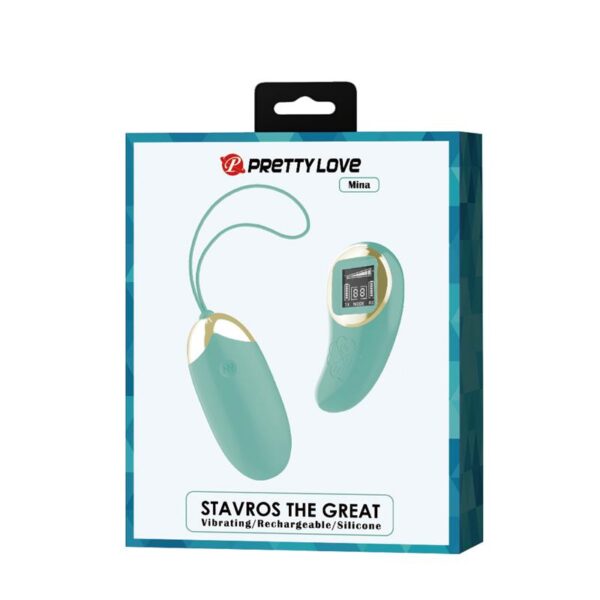 Mina Vibrating Egg with Digital Screen remote control green - Image 9