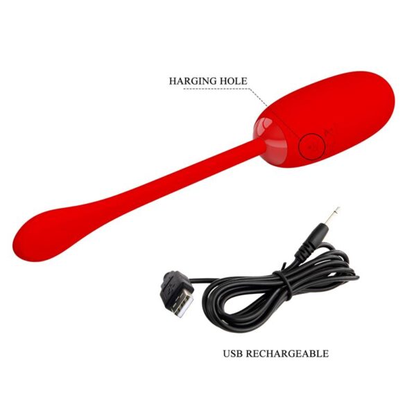 Julius Vibrating Egg Red - Image 9