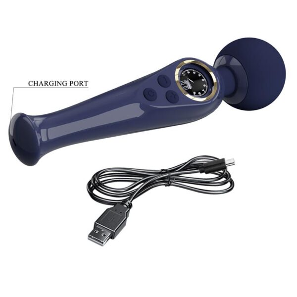 Skyler Massager Wand with Digital Screen Blue - Image 8
