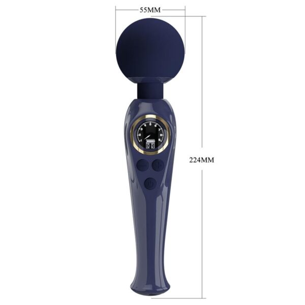 Skyler Massager Wand with Digital Screen Blue - Image 9