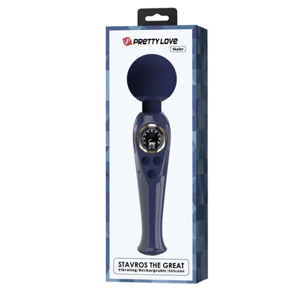 Skyler Massager Wand with Digital Screen Blue - Image 10