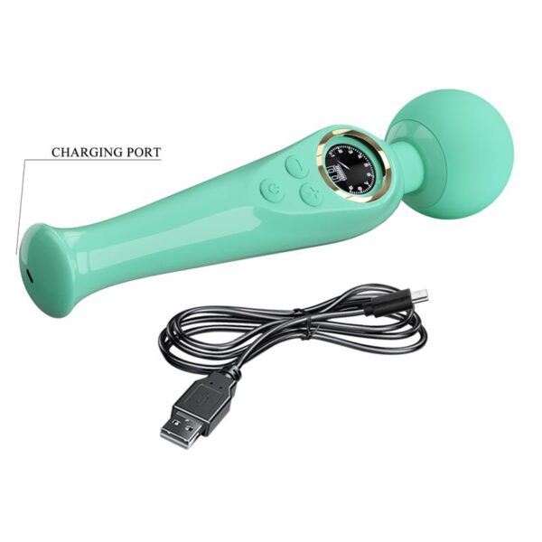 Skyler Massager Wand with Digital Screen Green - Image 7