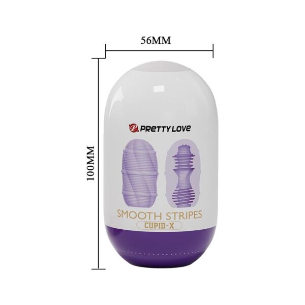 Smooth Stripes Cupid-X Masturbator Egg - Image 5