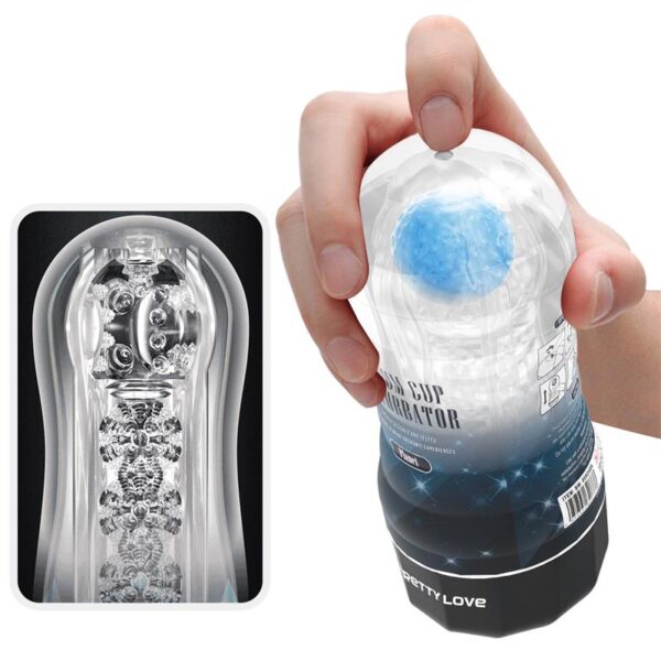 Planet Ball-Rolling Masturbator Cup Blue - Image 6
