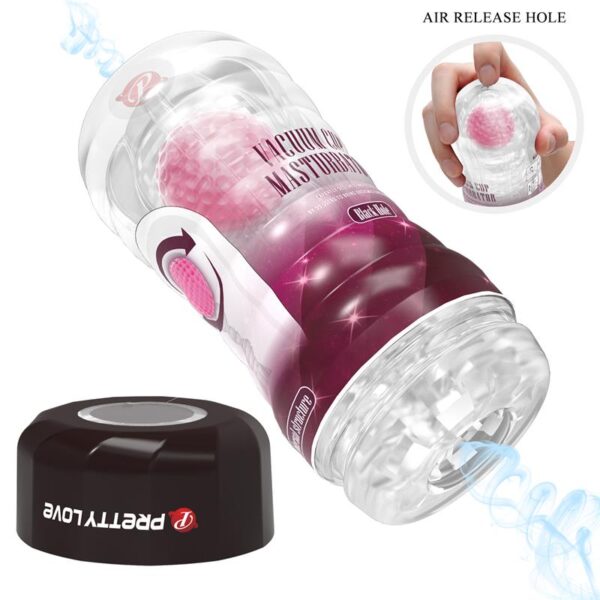 Black Hole Ball-Rolling Masturbator Cup Pink - Image 2