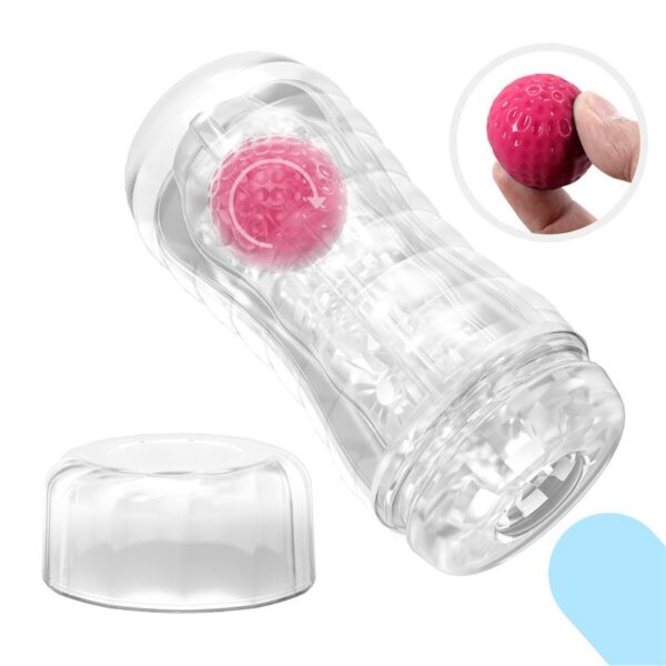Black Hole Ball-Rolling Masturbator Cup Pink - Image 4