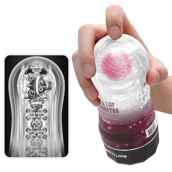 Black Hole Ball-Rolling Masturbator Cup Pink - Image 6