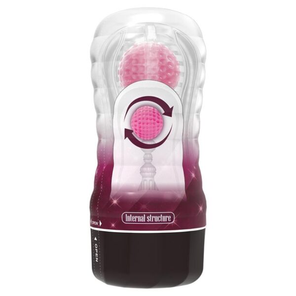 Black Hole Ball-Rolling Masturbator Cup Pink - Image 9