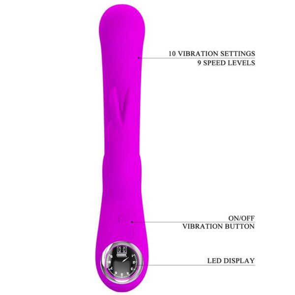 Lamar Vibrator G-Spot Rabbit Violet - Image 9