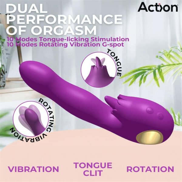 Toka Vibe with Swinging 360º and Stimulating Licking Tongue - Image 6