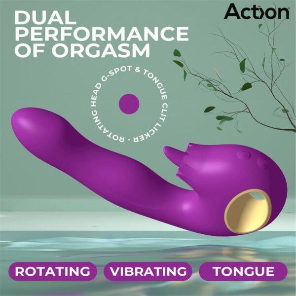 Toka Vibe with Swinging 360º and Stimulating Licking Tongue - Image 7