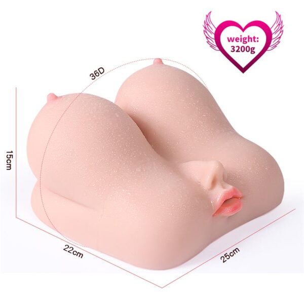 Jalome Masturbator 3 in 1 Vagina, Mouth and Breast - Image 10