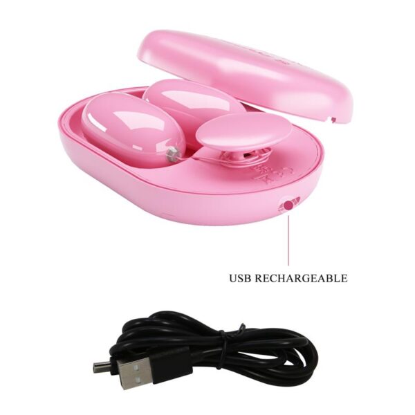 Fun Box Vibrating Bullets with Remote Pink USB - Image 7