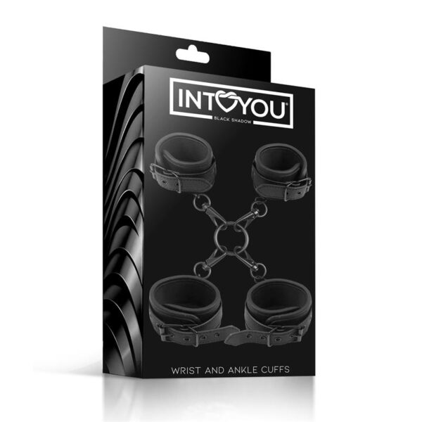 Wrist and Ankle Cuffs Set Vegan Leather - Image 4