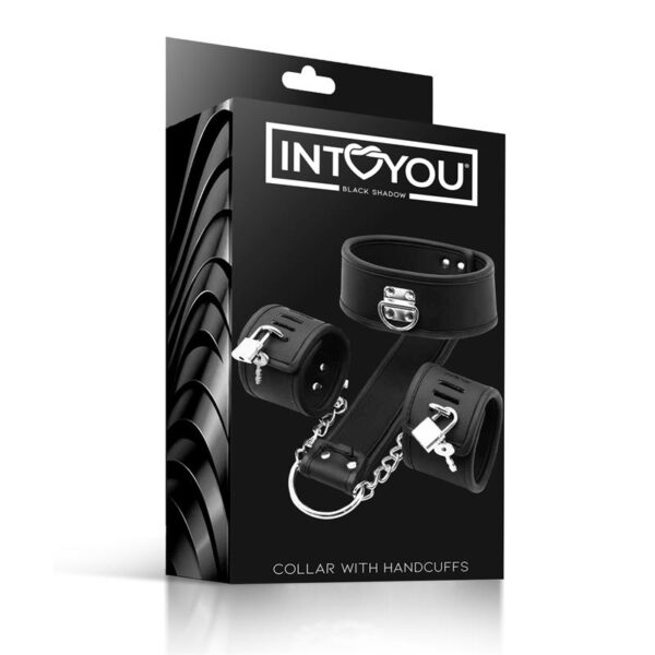 Collar with Handcuffs Set Vegan Leather - Image 10