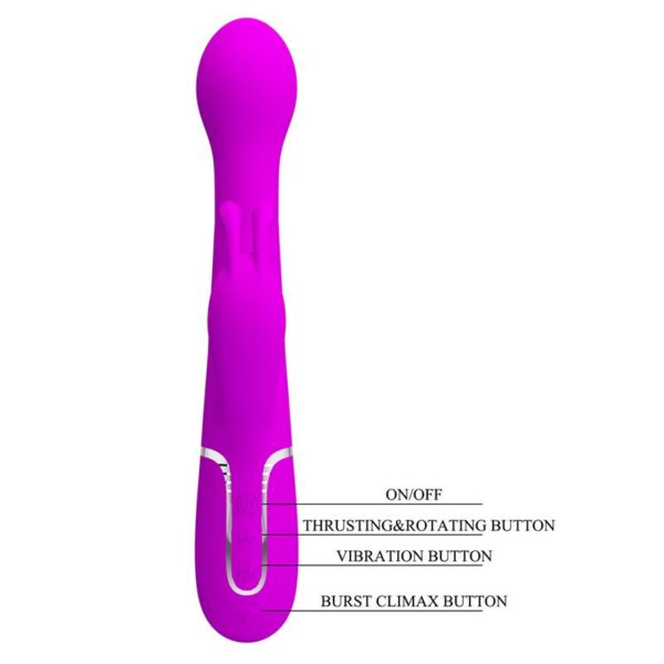 Vibe with Thrusting and Rotating Beads Dejon Pink - Image 8