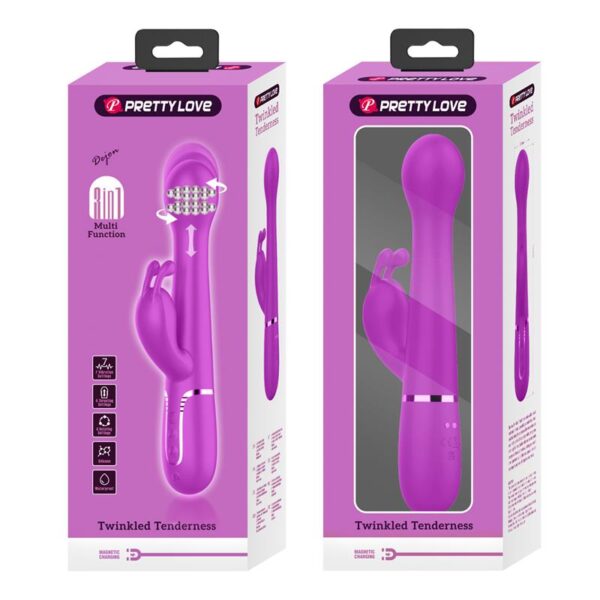 Vibe with Thrusting and Rotating Beads Dejon Pink - Image 11