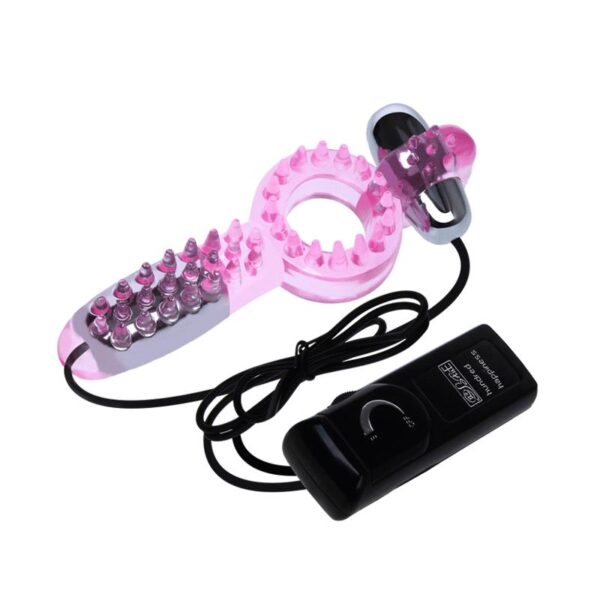 Double Vibrating Cock Ring Couple Collection Pink - Image 4