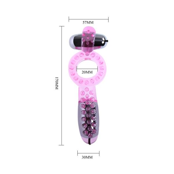 Double Vibrating Cock Ring Couple Collection Pink - Image 7