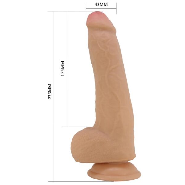 Sliding Skin Realistic Dildo with Testicles 23.3 cm - Image 5