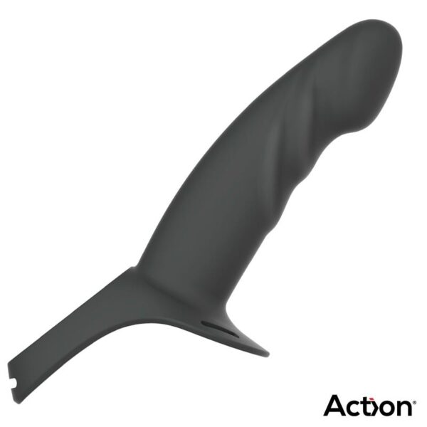 Strap-On with Hollow Dildo Premium Silicone Size L Black - Image 7