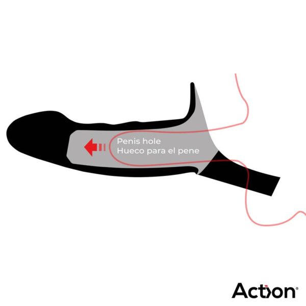 Strap-On with Hollow Dildo Premium Silicone Size S Flesh - Image 3
