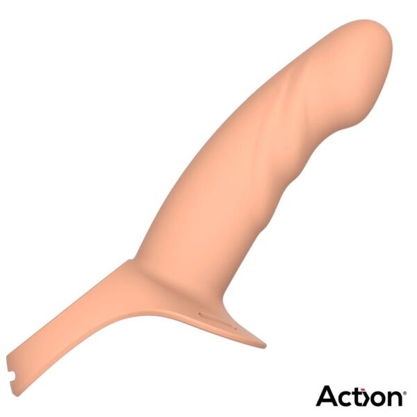 Strap-On with Hollow Dildo Premium Silicone Size S Flesh - Image 7