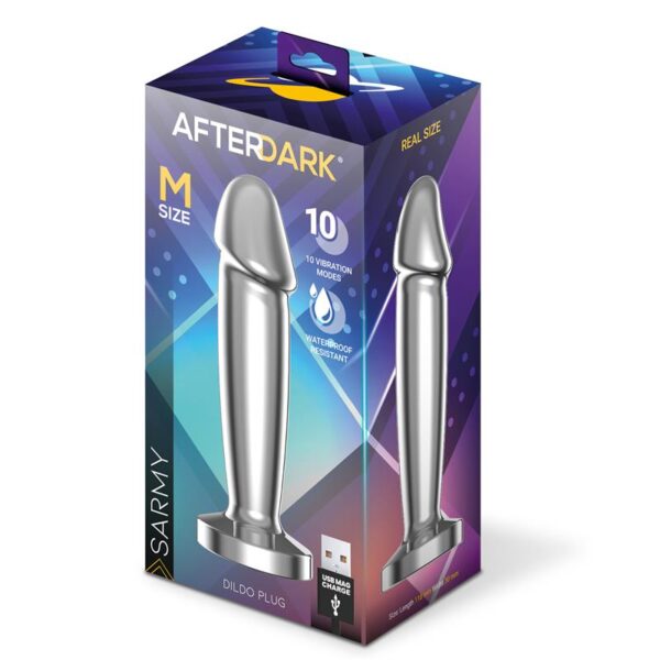 Sarmy Anal Plug with Vibration Magnetic USB Size M - Image 11