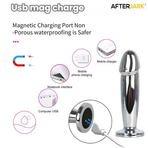 Sarmy Anal Plug with Vibration Magnetic USB Size S - Image 6