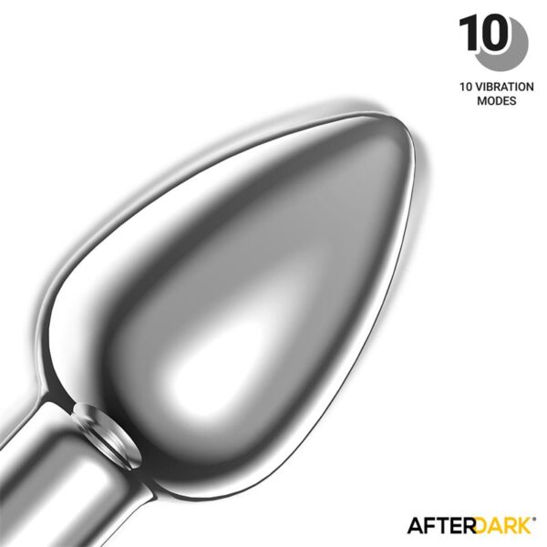 Dimpor Chrome Anal Plug with Vibration and Magnetic USB Size L - Image 5