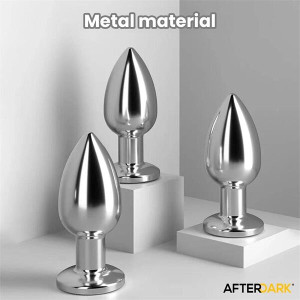 Dimpor Chrome Anal Plug with Vibration and Magnetic USB Size L - Image 9
