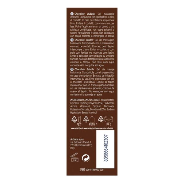 Massage Gel Bubble Chocolate 200 ml - Image 3