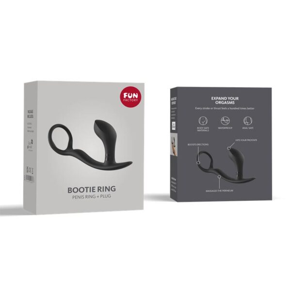 Bootie Ring Penis Ring and Butt Plug Slate - Image 6