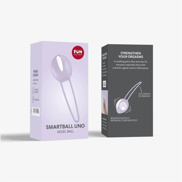 Smartball uno Kegel Ball White/Pastel Lilac - Image 4