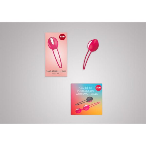 Smartball uno Kegel Ball White/India Red - Image 3