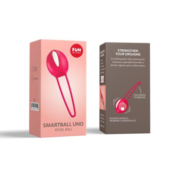 Smartball uno Kegel Ball White/India Red - Image 4