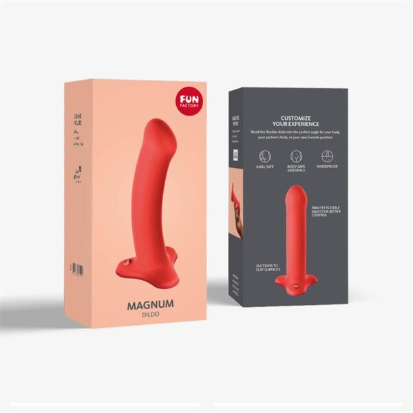 Magnum Dildo Flashy Coral - Image 6