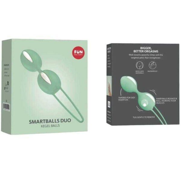 Smartballs duo Kegel Balls White/Pistachio - Image 3