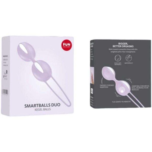 Smartballs duo Kegel Balls White/Pastel Lilac - Image 4