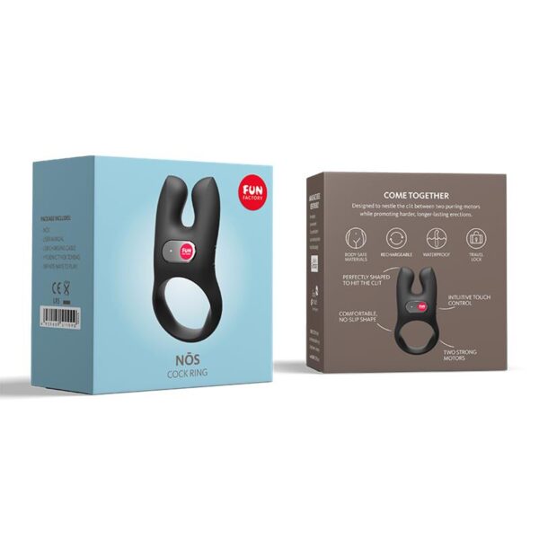 Nos Vibrating Penis Ring Black - Image 8