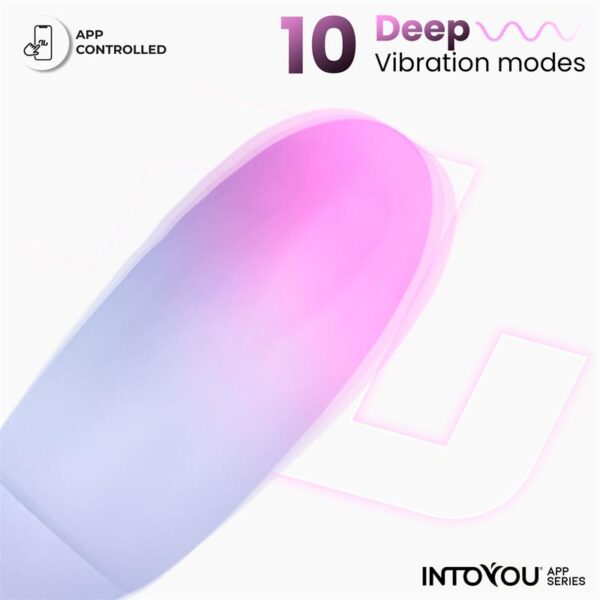 Vibrating Egg with APP Double Layer Silicone Pink/Blue - Image 6